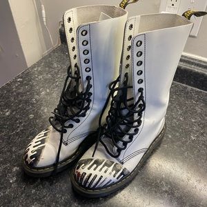 White Tall Dr. Martens
